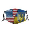 Save Ukraine Ukrainian Reusable Face Mask Washable Adjustable Dust Balaclava Scarf Protection Face with 2 Pcs Filters view 1