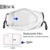 Save Ukraine Ukrainian Reusable Face Mask Washable Adjustable Dust Balaclava Scarf Protection Face with 2 Pcs Filters view 3