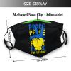 Ukrainian Trident Face Mask Reusable Cloth Masks Mouth Cover Adjustable Balaclavas for Women Men Teens with Filter view 2