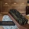 lampox Men's Beard Brush with Boar Bristles with Beech Wood Handle, Dark Brown view 4