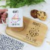 eBuyGB Personalised Grandma's Tea & Cake Board & Mug Set, Mother's Day, Birthday Gifts for Granny, Nana, Gran view 4