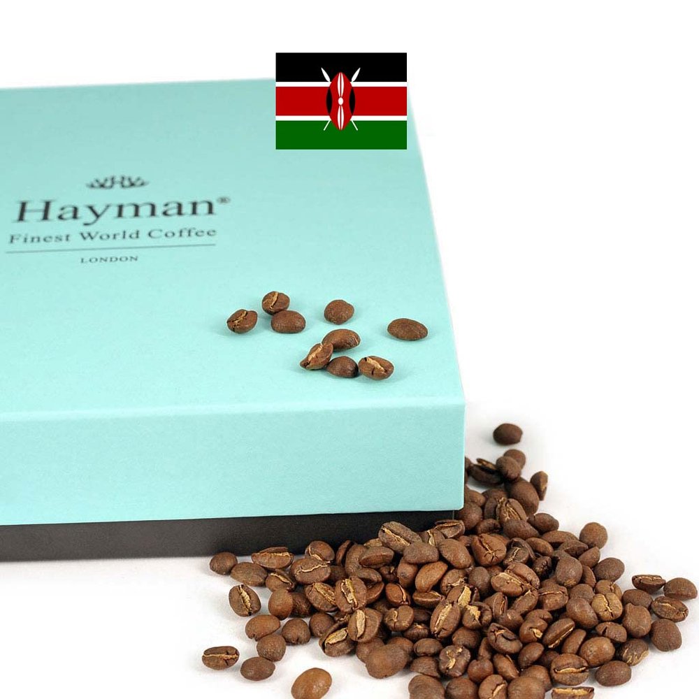 Hayman, 100% Kenya Kamwangi AA Kirinyaga Specialty Coffee, Whole Bean, Medium Roast, 454g | Fresh Roasted Kenyan Coffee Beans