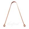 Kraaftsmit Copper Tongue Cleaner, for kids & adults | ayurvedic tongue scraper for bad breath (round) (PACK OF 2 COPPER) view 1