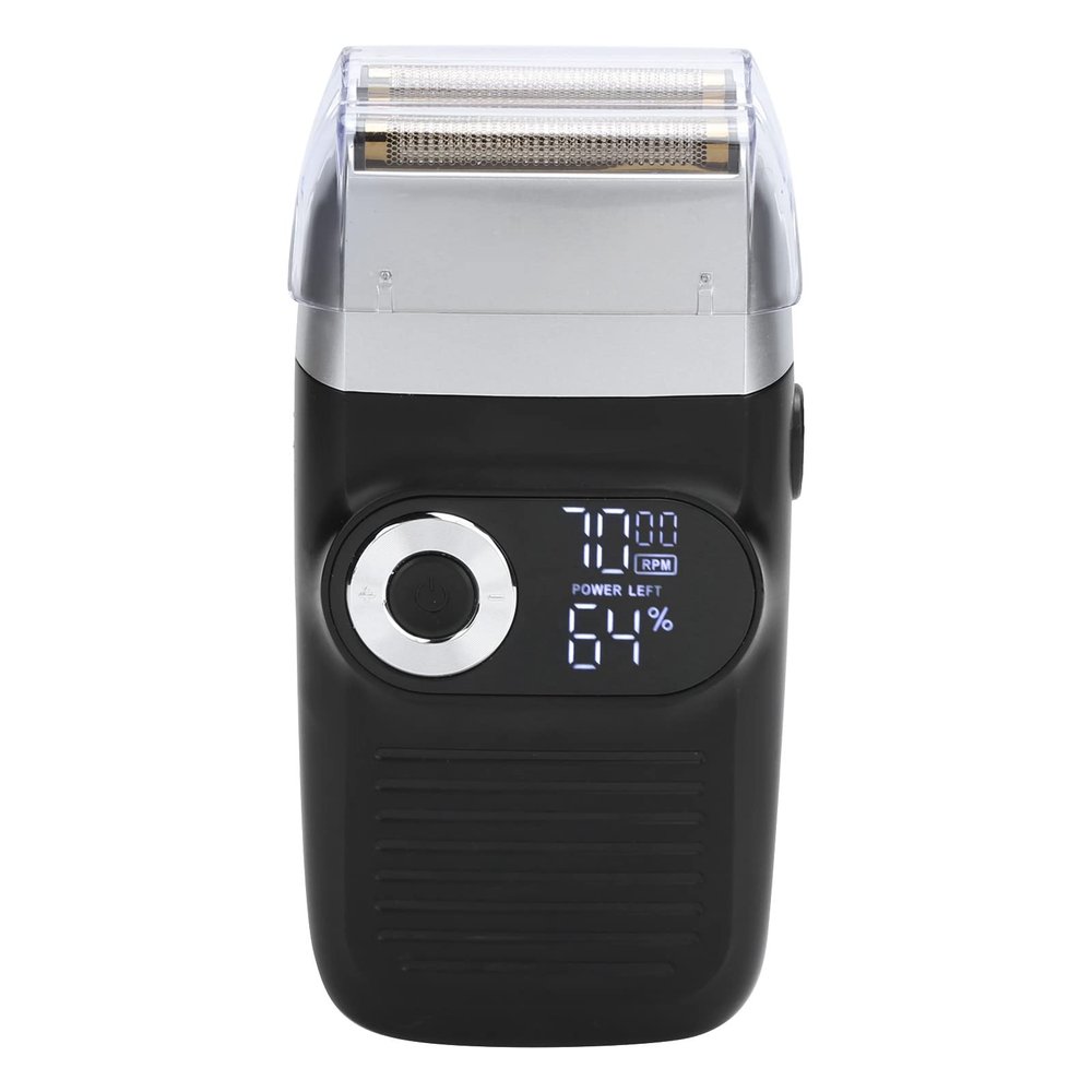 Foil Shavers, Electric Foil Shaver Rechargeable Bald Head Beard Trimmer LCD Mustache Razor for Men