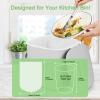 Biodegradable Trash bags 120PCS, Aievrgad 5L/1.2Gallon small Garbage bags/For Countertop Bin. Bin Liner/Trash/rubbish Bags, 100% Recycled,Tough, degradable, Compost Bags for kitchen/household-white view 3