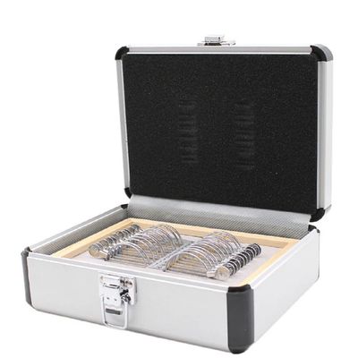 KUUY Professional Optical Progressive Lens Set, 22 Pcs Lens Evidence Box Trial Lens Set Ophthalmic Trial Lenses Case
