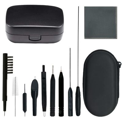 12 Pieces Hearing aid Cleaning Kits, Hearing Amplifier Brush Tools with Wax Loop and Magnet Suitable for Earbuds,Headphones,Airpods Cleaner Brush Kits with Storage case
