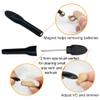 12 Pieces Hearing aid Cleaning Kits, Hearing Amplifier Brush Tools with Wax Loop and Magnet Suitable for Earbuds,Headphones,Airpods Cleaner Brush Kits with Storage case view 3