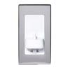 In-Wall Electrical Toothbrush Charger with Shaver Socket - PV12PS POLISHED STEEL view 1