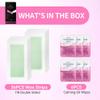 Beauty7 Cold Body Wax Strips 36pcs Gentle Hair Removal for Body Legs Underarm Sensitive Skin, Wax Strips with 6pcs Cleaner Oil Wipes view 2