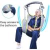 MYENA Hoist for Lifting Elderly, Deluxe Padded Toileting Patient Lift Sling with Head Support, Divided Leg Shower Sling for Patient Lifts,L view 2