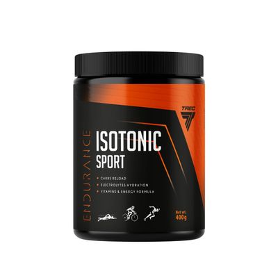 TREC Nutrition Endurance Isotonic Sport, Lemon - 400g | Hydration and Energy Formula for Intense Workouts | Carbohydrate-Electrolyte Blend with Minerals and Vitamins
