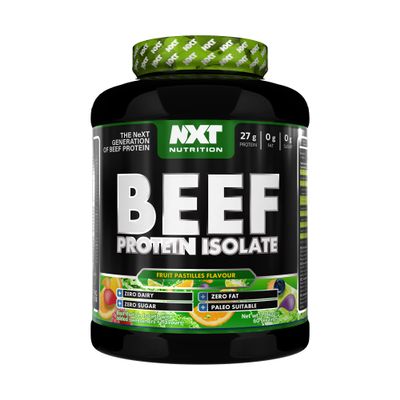 NXT Nutrition Beef Protein Isolate Powder - Protein Powder High in Natural Amino Acids - Paleo, Keto Friendly - Dairy and Gluten Free - Muscle Recovery | 1.8kg | Limited Edition: Fruit Pastilles