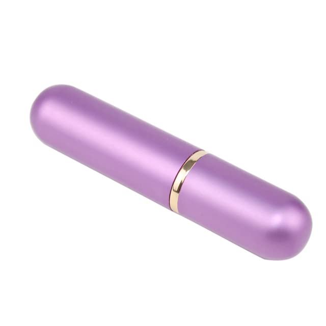 10pcs/lot 5ml Colored Aluminum Nasal Inhaler with white cotton wicks aromatherapy metal inhaler for essential oils-10pcs,Purple,Aluminum