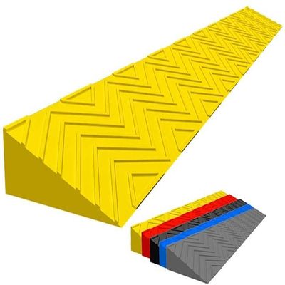 PURFWOG Wheelchair Ramps, Cuttable Wheelchair Scooter Indoor Kerb Ramp,Indoor and Outdoor High 1-7cm Threshold Ramp, for Wheelchairs Toy Cars Disability Chair (Color : Red, Size : 100 * 10 * 4cm)