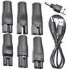 BOEEA 8 PCS Power Cord 5V Replacement Charger USB adapter Suitable for Hair Clippers, Beard trimmers, Shavers, Beauty Instruments, Desk Lamps, Purifiers view 1