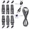 BOEEA 8 PCS Power Cord 5V Replacement Charger USB adapter Suitable for Hair Clippers, Beard trimmers, Shavers, Beauty Instruments, Desk Lamps, Purifiers view 2