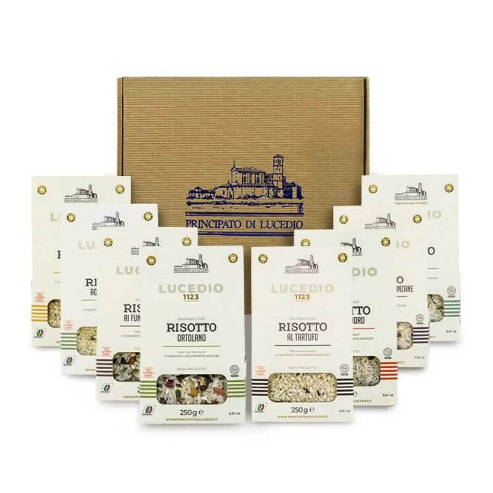 Principato di Lucedio - I Risotti - 8 Risotto Mixes 250 g - Carnaroli Rice