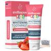 Wellnesse Children's Toothpaste - Strawberry - 1 Tube 4oz - Fluoride Free - Sulfate Free - Non-GMO