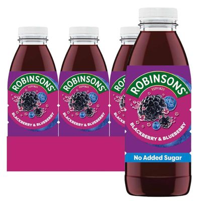 Robinsons RTD Blackberry & Blueberry - 500ml, 12 Pack