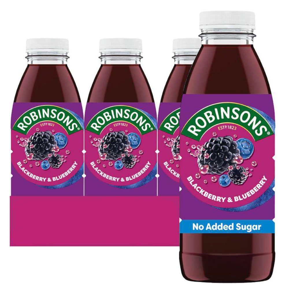 Robinsons RTD Blackberry & Blueberry - 500ml, 12 Pack
