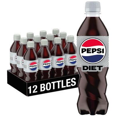 Pepsi Diet Cola, 12 x 500ml