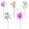 JOGILBOY 10 Pcs Happy Birthday Cake Toppers Foil Firework Cupcake Toppers Sparkle Tinsel Drink Stirrers Flowers Cake Decoration Cocktail Food Fruit Toothpick for Cake Decoration Party Supplies view 2