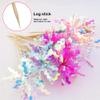 JOGILBOY 10 Pcs Happy Birthday Cake Toppers Foil Firework Cupcake Toppers Sparkle Tinsel Drink Stirrers Flowers Cake Decoration Cocktail Food Fruit Toothpick for Cake Decoration Party Supplies view 3