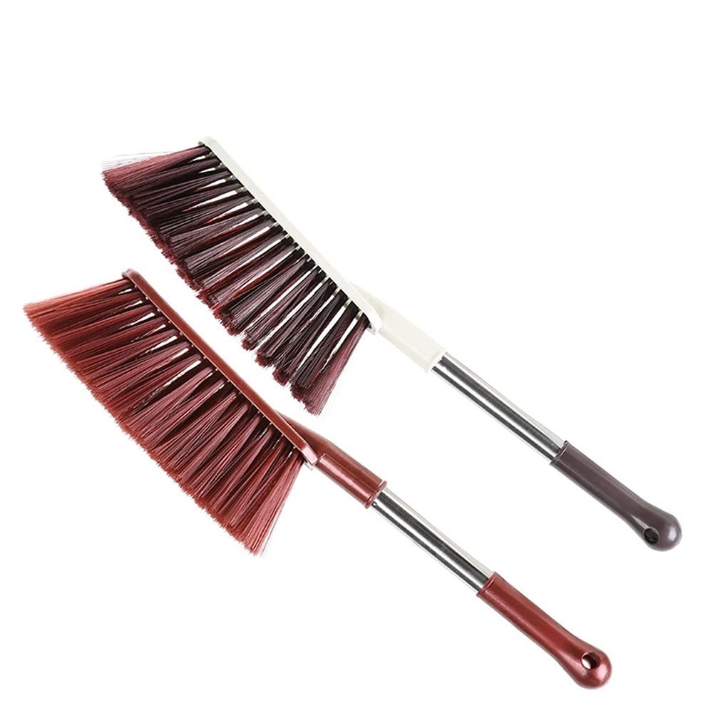 Hand Broom Cleaning Brushes Multifunctional Bed Brush Anti-static Dust Removal Brush Two-piece Washable and Reusable Large Cleaning Brush Suitable for Home Use Household Bristle Cleaning Brush