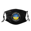 2PCS Ukrainian Flag Heart Mask Unisex Ukraine Face Mask Washable Reusable Balaclava with 4 Filters for Women Men view 2
