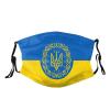 2PCS Ukrainian Flag Heart Mask Unisex Ukraine Face Mask Washable Reusable Balaclava with 4 Filters for Women Men view 2