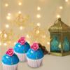 10pcs Eid Mubarak Cake Topper Gold Glitter Muslim Islamic Topper eid Mubarak Decorations Eid Mubarak Cupcake Topper Ramadan Kareem Party Supplies view 4