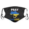 Face Masks Reusable Pray for Ukraine Mouth Protectors for Men Outdoor Activities Novelty Gifts