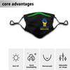 2PCS Stand with Ukraine Ukrainian Face Masks Scarf with 4 Filters, Washable Balaclava Adjustable Nose Bridge Bandanas for Adult-Stand with Ukraine Ukrainian 3 view 2