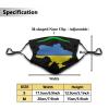 Ukraine Flag Reusable Face Mask with Pocket, Washable Balaclava for Women Man Youth view 3