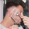 Goatee Beard Shaper Outliner Template for Men, Goatee & Beard Trimming Shaving Kit, Saves Time (Transparent Beard Shaper) view 1