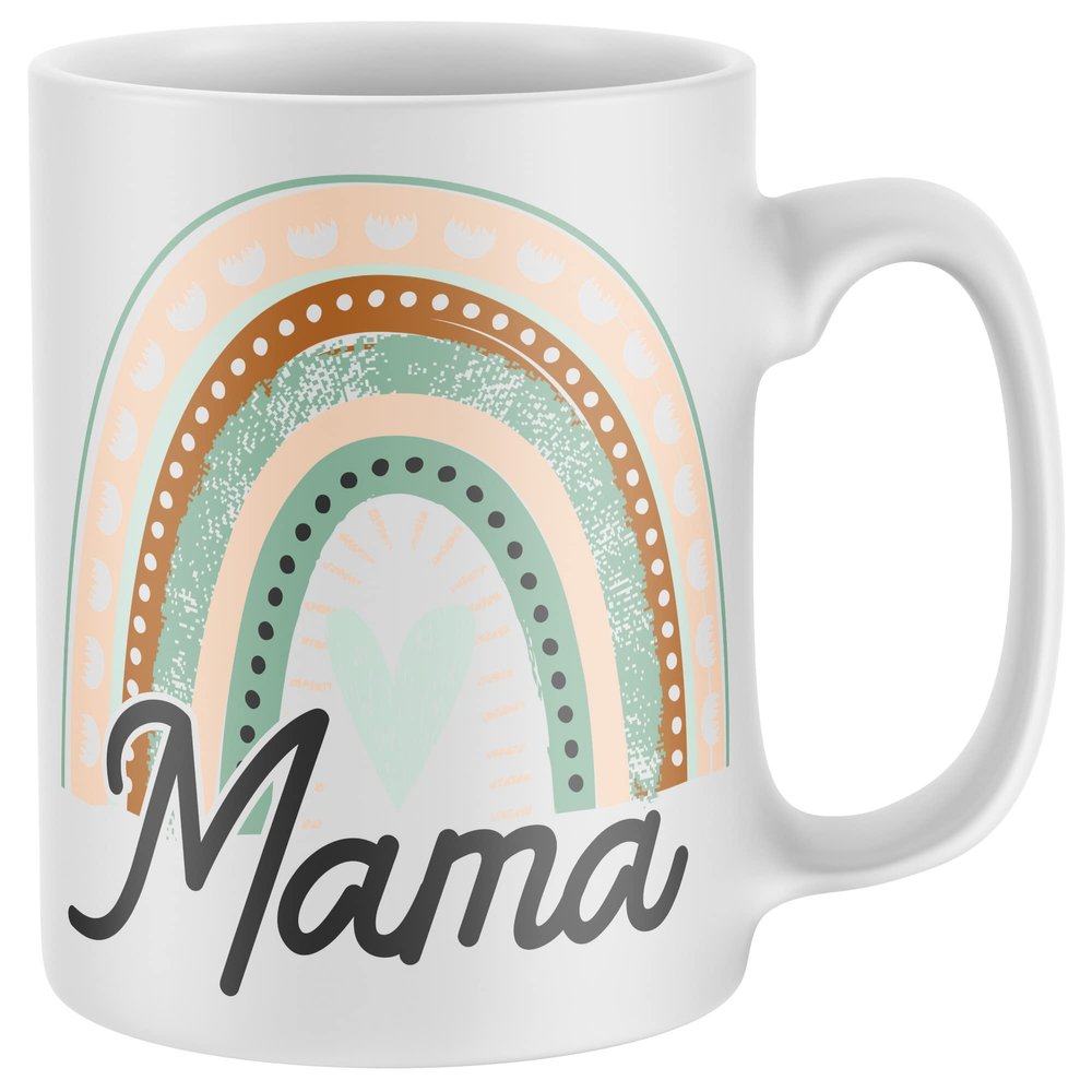 Mama - Slogan Ideas for Mum, Hot Drink Coffee Cup Tea Drinker Present for Her, One Size, White