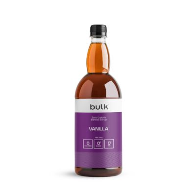 Bulk Zero Calorie Barista Syrup, Vanilla, 1 Litre, Perfect for Protein Shakes, Coffee, Tea, Desserts, Pancakes and Waffles, Vegan, No Sugar, Fat, or Calories, Packaging May Vary