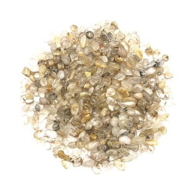 SHITOU2231 50g 6-9mm Natural Golden Hair Crystals Rutilated Quartz Crystal Stones Specimen Natural Stones And Minerals Healing Stones