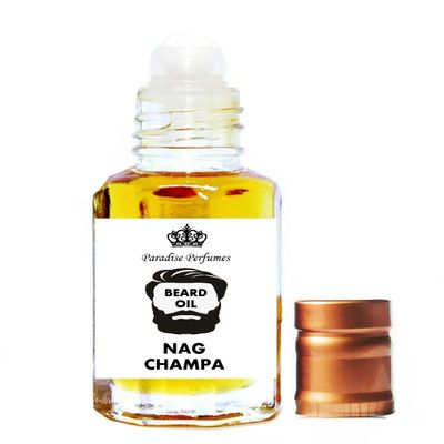 Nag Champa Beard Oil For Men | Moisturising | Grooming | Growth | Conditioning | Healthy Soft Beard | Vegan & Cruelty-Free | PPG | 12ml