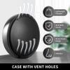 Annhua Denture Box Built-in Mirror Retainer Case with 24 Vent Holes, ABS Retainer Box Black Washable False Teeth Container for Denture, Invisible Aligner, Mouth Guard Brace - 2.93.2 Inches view 3