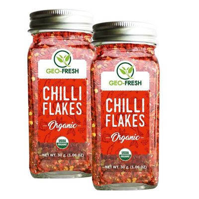 Geo-Fresh Organic Chilli Flakes 30g (Pack of 2)