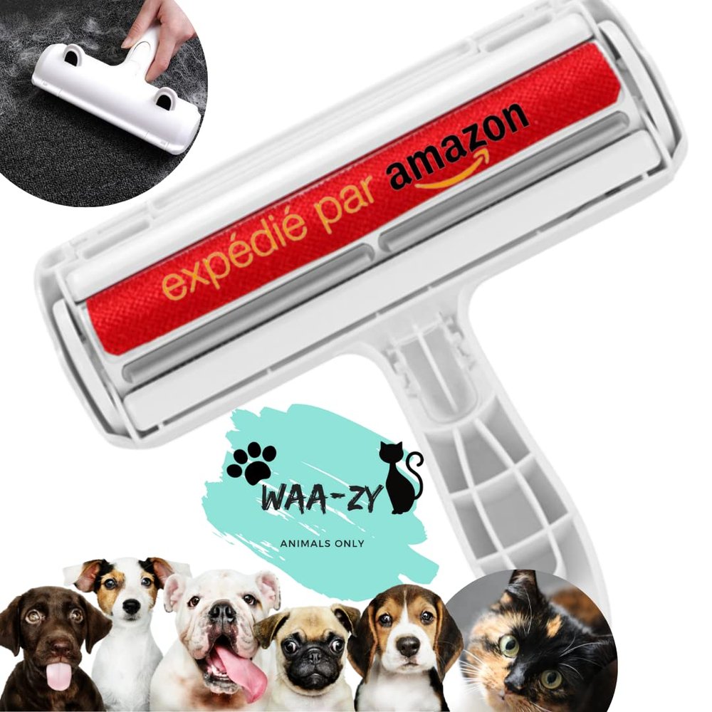 Anti-Hair Brush and Roller for Pets (Dogs, Cats, etc.) Easy to Remove Lint, Hair and Pilling, Effective and Quick Cleaning of Your Textiles, Clothes, Sofas, Car