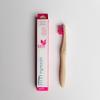 MyMouth's Kids Bamboo Toothbrush | Eco-Friendly, Vegan & Organic | Pack of 2 | Natural Wooden & Comfortable Handle (Blue) view 2