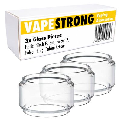 VapeStrong 3X Bubble Bulb Glass Tube for Horizon Falcon, Falcon 2, Falcon King or Falcon Artisan Tank. Fat Boy Fatboy