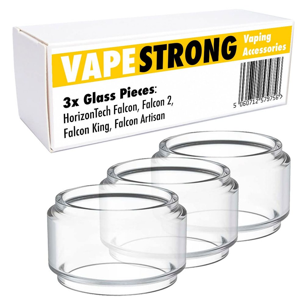 VapeStrong 3X Bubble Bulb Glass Tube for Horizon Falcon, Falcon 2, Falcon King or Falcon Artisan Tank. Fat Boy Fatboy