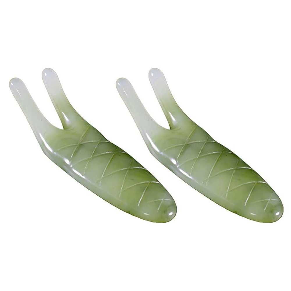 2Pcs Resin Nose Scraper Beeswax Nose Scraping Bar Trigger Point Gua Sha Facial Tool Beauty Accessories