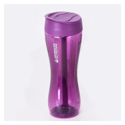 TYUTYU 500ml 4 Candy Color Nutrition Shake Bottle With Protein Powder With Straw Scale (Color : Purple)