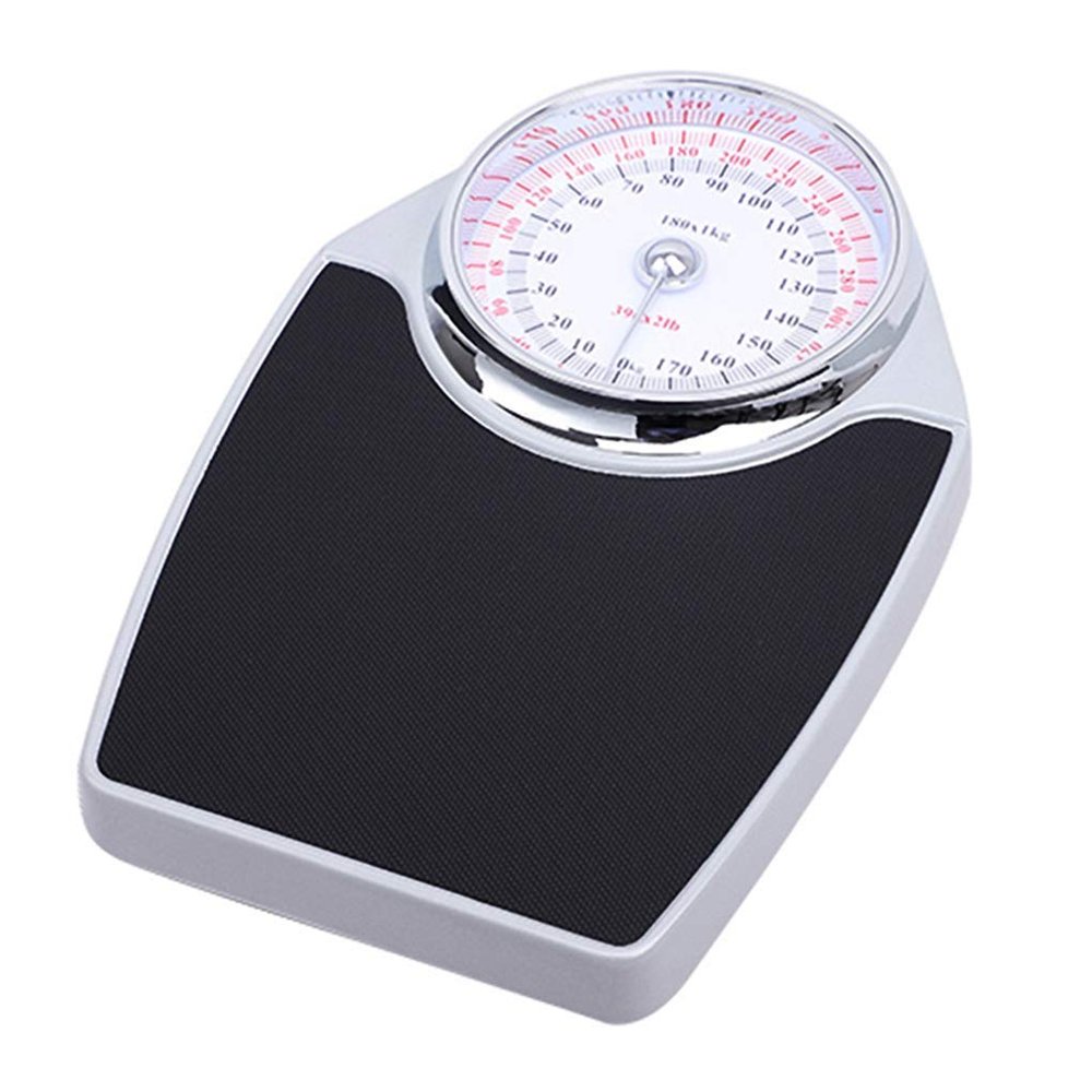 CJBHSD Precision Mechanical Bathroom Scales, Adult Health Weight Loss Scale, Fitness Weight Scale, Rotating Pointer Large Dial, 180kg(396lb)