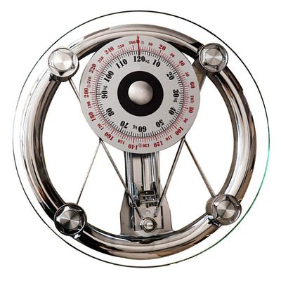 CJBHSD Doctor Style Mechanical Bathroom Scales, Accurate Weighing, Easy to Read Analogue Dial, Sturdy Metal Platform, Weigh in lbs Kg, No Batteries